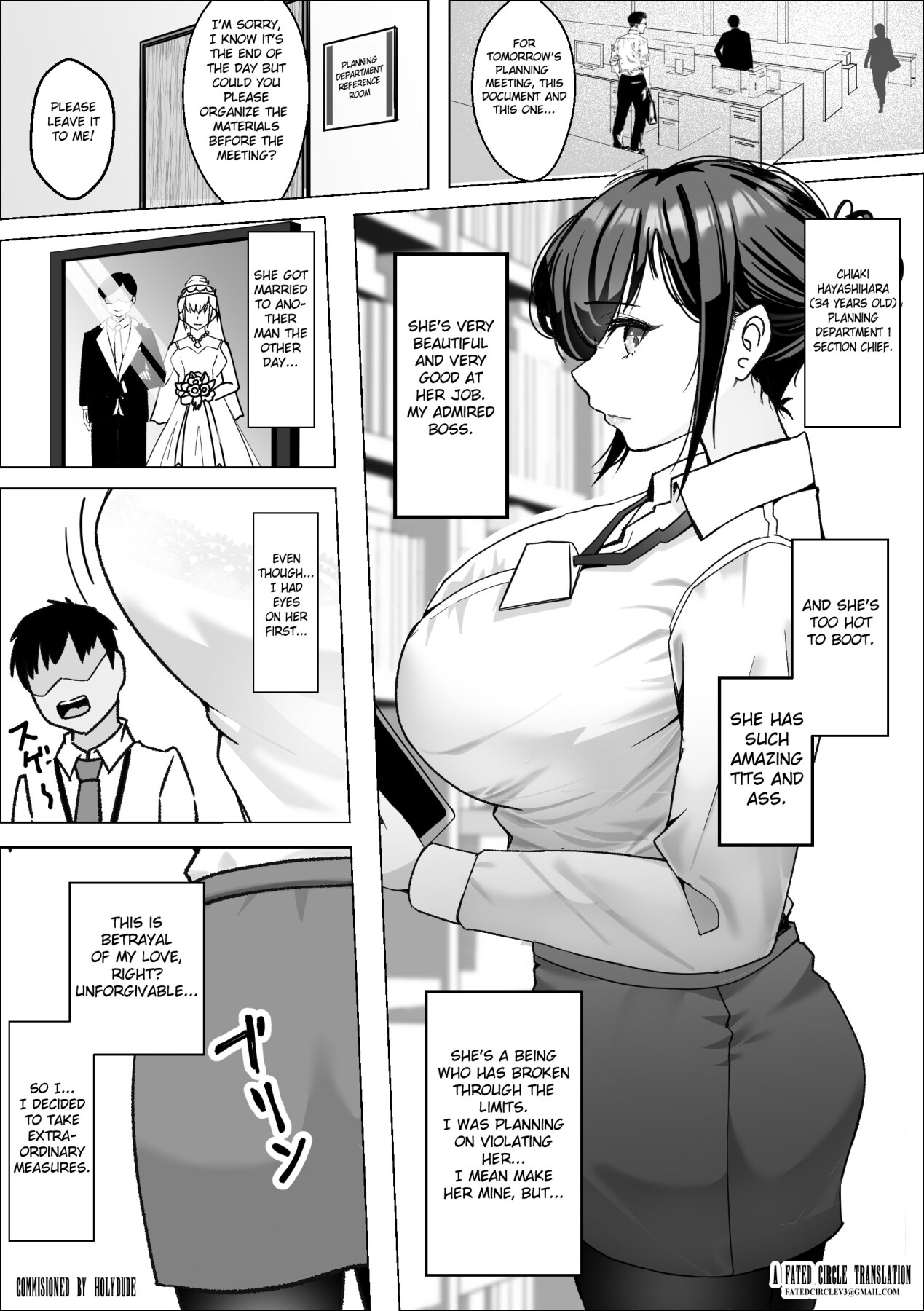 Hentai Manga Comic-A Story About Turning my Big-Titted Boss into a Female Onahole-Read-3